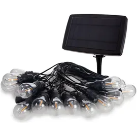 VELLEMAN Solar LED Lichterkette 15 m Schwarz