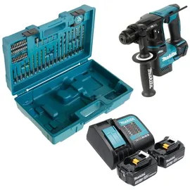 Makita DHR171SFX3 inkl. 2 x 3,0 Ah + Ladegerät + 65 tlg. Zubehör Set + Koffer