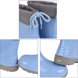 sarcia.eu LEMIGO KIMMY Kindergummistiefel mit Bindung - wasserdichte Regenstiefel mit rutschfester Sohle, blau 28 EU - 28