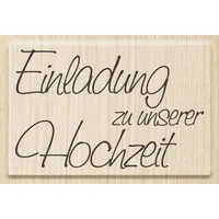 KnorrPrandell Motivstempel Einladung zu unserer (Hochzeit) 6,5x4,1cm