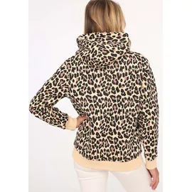 Zwillingsherz Classic Leo Hoodie Leo Allover Beige M