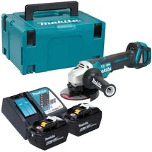 Makita DGA 517 Z inkl. 2 x 9,0 Ah + Ladegerät + Makpac