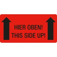 Eichner 250 EICHNER Warnetiketten rot »Hier oben!« 100,0 x