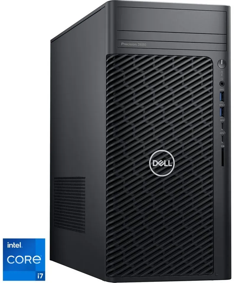 Dell Dell Precision 3680 Tower (RX7C3), PC-System, PC (Intel Core i7, T1000, 32 GB RAM) schwarz