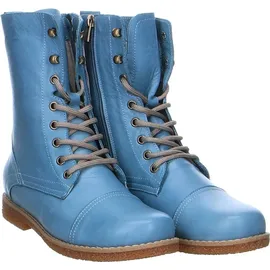 Andrea Conti Damen Stiefelette Schnürboot Leder 0348760, Größe:37 EU, Farbe:Blau - 37