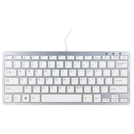 R-Go Tools R-Go Compact Tastatur, QWERTY Weiß drahtgebundenen - Weiß