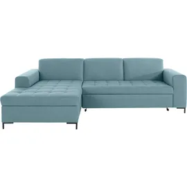 OTTO products Eckcouch Polyester L-Form 2-Sitzer Blau