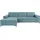 OTTO products Eckcouch Polyester L-Form 2-Sitzer Blau