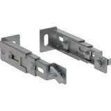Geberit Duofix Fußbefestigung 111064001 verzinkt, tiefenverstellbar, für Rückwand, 2 Stück