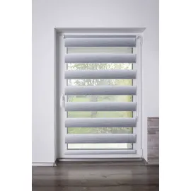K-HOME Doppelrollo Madrid 30 x 150 cm Farbverlauf/Grau