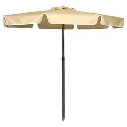 Resol garbar COSTA Regenschirm Outdoor Ø200 Beige (Schirmständer nicht enthalten)