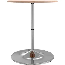 vidaXL Bartisch Ø60x89,5 cm Massivholz Eiche - Braun