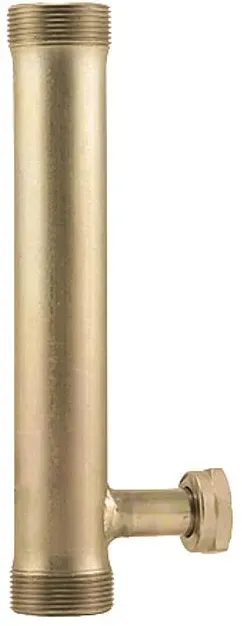 Barberi L-Verlängerung mit Flachsitz, Abstand der Anschlüsse 272 mm G 1 1/2'' AG-G 1'' ÜWM-272mm