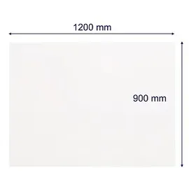 Franken Glas-Magnettafel 120,0 x 90,0 cm weiß