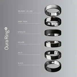 Oura Ring 5 Größe 6 Brushed Silver