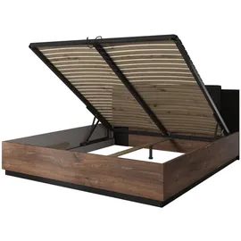 petits-meubles Alec 180 x 200 cm Braun/Schwarz