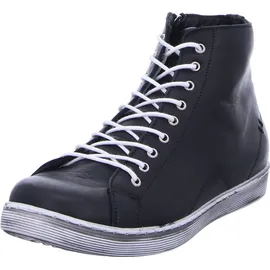 Andrea Conti Damen High Top Sneaker Schnürer Leder dynamisch 0341500, Schwarz 39