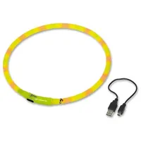 Vadigran Visible Leuchthalsband Gelb S-M