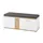 Sconto Schuhbank Sinsao 120 x 50 x 38 cm weiß matt / weiß
