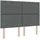 vidaXL Boxspringbett 140 x 190 cm Dunkelgrau
