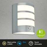 Briloner LED Akku-Außenwandleuchte 5,8W weiß Bewegungssensor warmweiß