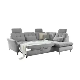 Lounge Collection Eckcouch Mikrofaser 2-Sitzer Grau