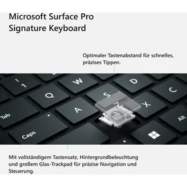 Microsoft Tastatur und Schutzhülle für Surface Pro rot