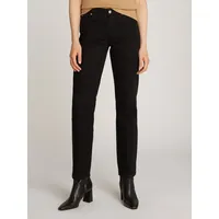 Tommy Hilfiger Straight-Jeans CLASSIC STRAIGHT RW ECRU mit Logo-Badge,