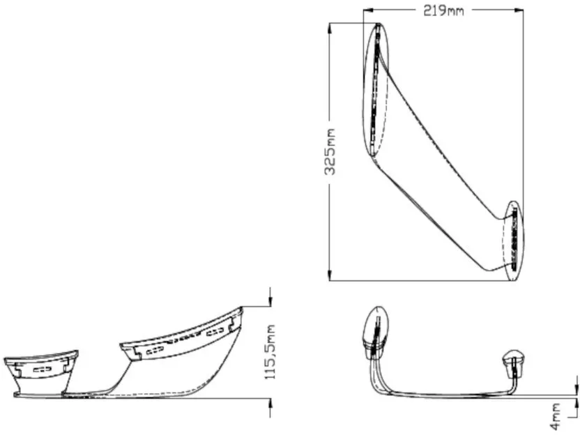 Puig Downforce zijrace spoilers