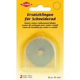 Kleiber Ersatzklingen für Schneiderad (Rollschneider), Stahl, Silber, 4,5 x 4,5 x 0,1 cm