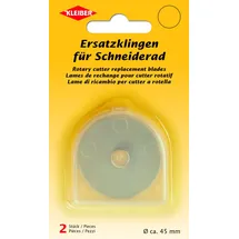 Kleiber Ersatzklingen für Schneiderad (Rollschneider), Stahl, Silber, 4,5 x 4,5 x 0,1 cm