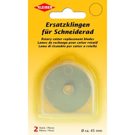 Kleiber Ersatzklingen für Schneiderad (Rollschneider), Stahl, Silber, 4,5 x 4,5 x 0,1 cm