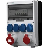 Doktorvolt Stromverteiler pTD-S/FI 32A 16A 4x230V Siemens und Mennekes Doktorvolt DV-4845-D