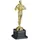 Relaxdays Siegerfigur Gold,Schwarz
