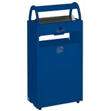 Proregal Kombiascher mit Schloss und Blenden 60 Liter, HxBxT 98 x 48,5 x 26,5 cm Stahl Blau