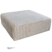 KAWOLA Hocker WIOLO SOFT Cord 0 x 0 x 0 cm Cremeweiß