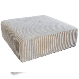 KAWOLA Hocker WIOLO SOFT Cord 0 x 0 x 0 cm Cremeweiß