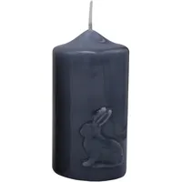 Kopschitz Kerzen Ostern Hase 120 x 6 cm blau-grau