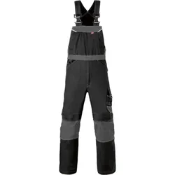 Latzhose Attitude, schwarz/kohle-grau, Größe 62 - schwarz - 62