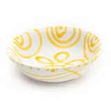 Gmundner KERAMIK Müslischale klein Füllmenge : 0.2 Liter Gelbgeflammt Geschirr, handgemacht in Österreich