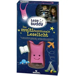 moses. - Lese Buddy - Das multifunktionale Leselicht pink