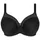 Damen-BH Übergröße glatter Bügel geformt Schwarz 85G 85G