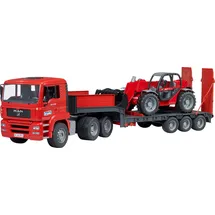 Bruder MAN TGA Tieflader mit Manitou Teleskoplader MLT 633 - Gold