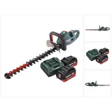 Metabo HS 18 LTX BL 55 Akku Heckenschere 18 V 50 cm Brushless + 2x Akku 10,0 Ah + Ladegerät