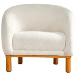 Sessel Cocktailsessel Weiß Ohrensessel Stoffsessel Polster Sitzer