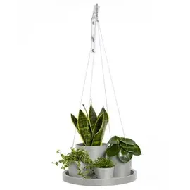 Ecopots Ø 36 x 3 cm Weiß Grau