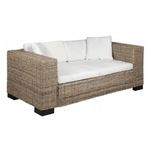 vidaXL Sofa-Set 2-Sitzer natur
