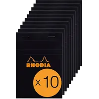 Rhodia 132009C - Packung mit 10 Notizblöcken No.13, A6