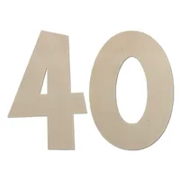 Deko Zahlen - Geburtstagsdeko 40 Geburtstag aus Holz - Ideale Geburtstag Geschenkideen oder als Party Tischdeko (45 cm)