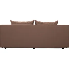 exxpo - sofa fashion 3-Sitzer EXXPO - SOFA FASHION "Tabou Motorrad Schlafsofa", braun (braun, natur), B:193cm H:88cm T:85cm, Sofas, mit Schlaffunktion und Bettkasten, inkl. loser Zier- und Rückenkissen